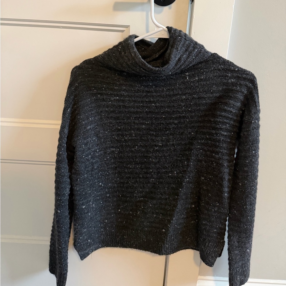 Madewell Charcoal Cowl Neck Sweater